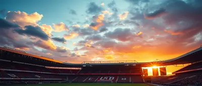A high-contrast, hyper-realistic editorial shot of a pre-season friendly on a sun-drenched Amsterdam pitch: a Burnley...